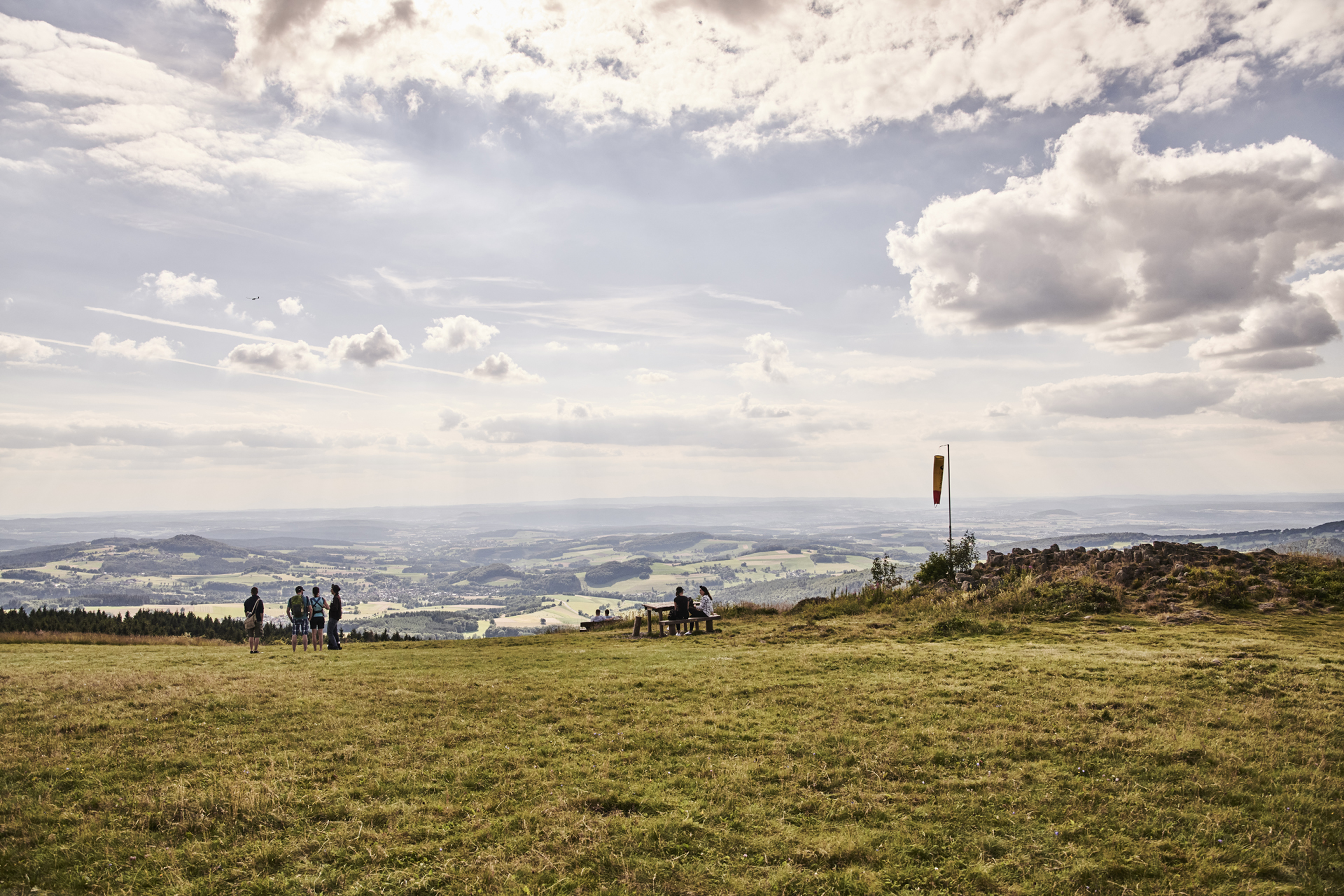 Weitblick in die Rhöner Landschaft.