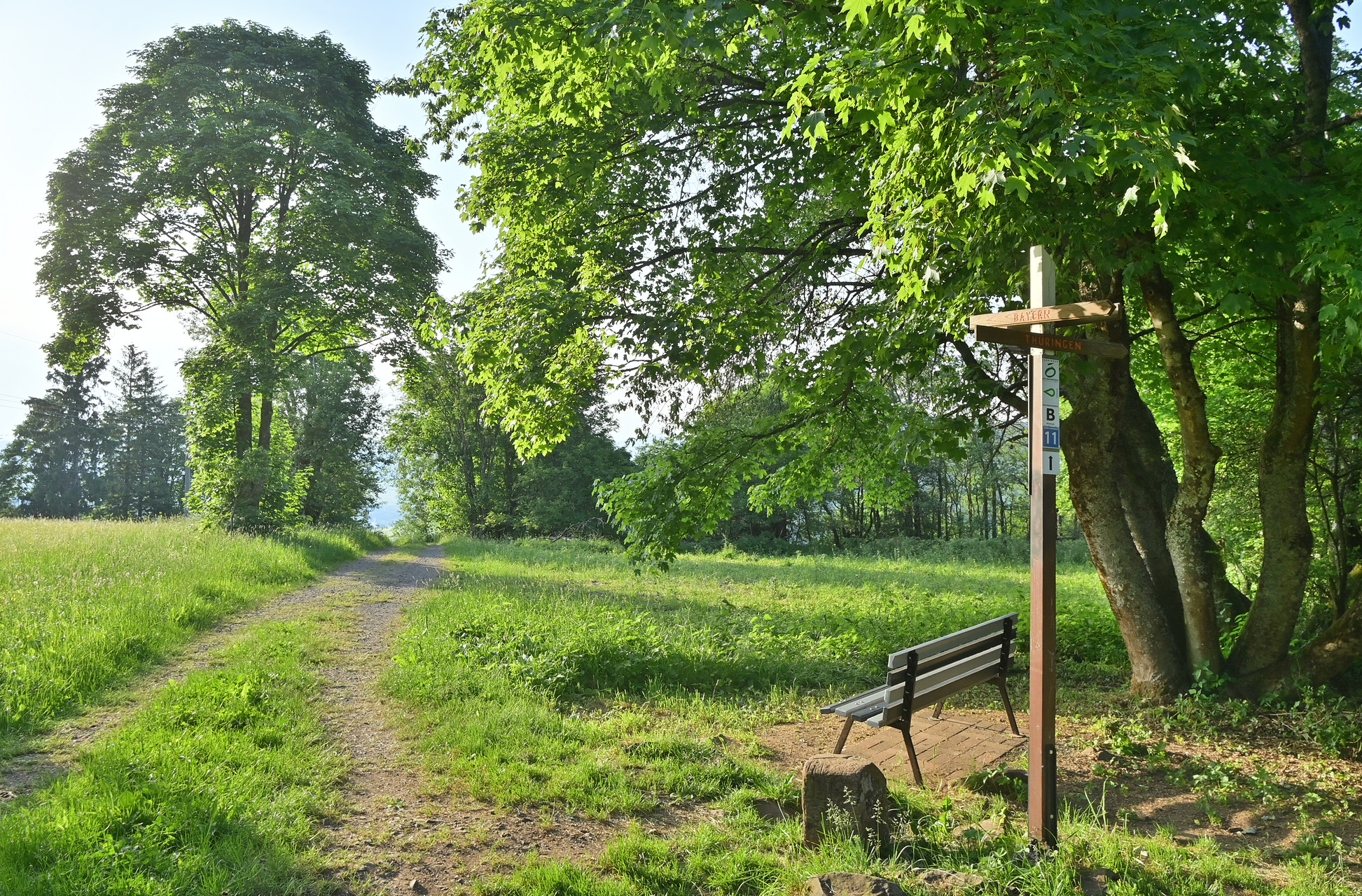 Rastplatz im Dreiländereck.