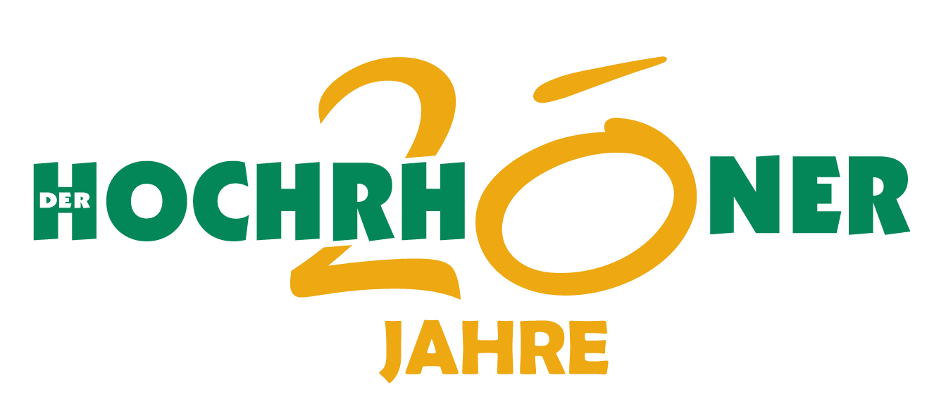 Jubiläumslogo 20 Jahre DER HOCHRHÖNER