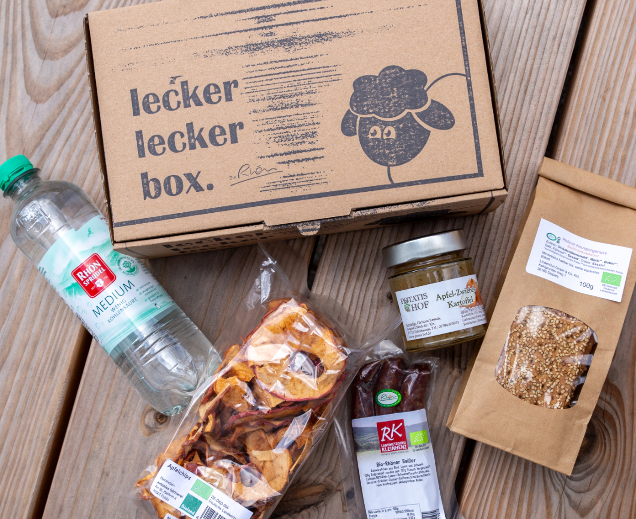 Rhöner Picknickbox mit regionalen Produkten